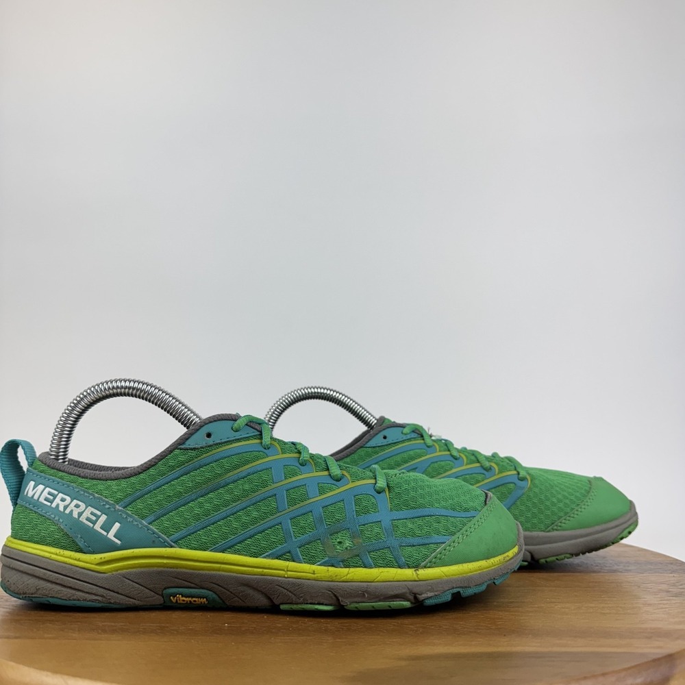 Womens Merrell Bare Access Arc 2‎ Green Barefoot Running Sneakers Size 8.5 M GUC